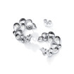 Tamara Comolli SNOWFLAKES Hoop Classic alternating Earrings - Bild 2
