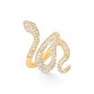 Ole Lynggaard Copenhagen Snakes Ring mittel mit Diamant-Pavé - Bild 3