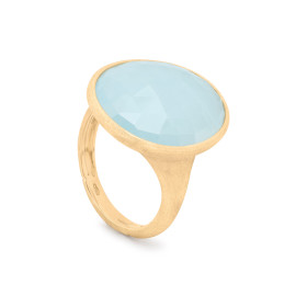 Gelbgold, Ringe, Marco Bicego Lunaria Color Ring, Ref: AB565 AQD Y 57