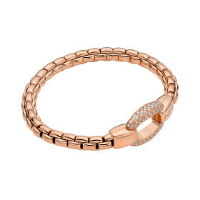 Roségold, Armschmuck, FOPE Eka Flex'it Armband mit Diamantpavé, Ref: 70305BX_PB_R_XRX_00M