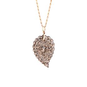 Tamara Comolli INDIA Leaf Anhänger medium 18 K Roségold P-IND-m-Smo-rg