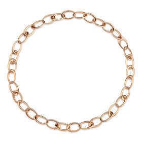 Roségold, Halsschmuck, Emil Kraus Ellipse E121 Kette, Ref: 27.22.E121-50