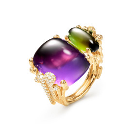 Ole Lynggaard Copenhagen BoHo Doppelring mit Pavébesatz A3205-403