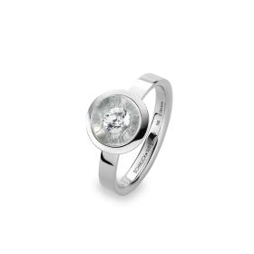 Schmuckwerk Glasklar Ring DR687-WG-GK