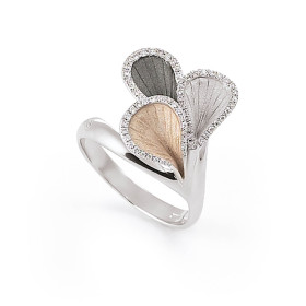Weißgold, Ringe, Cammilli Goccia Ring, Ref: GAN2114T