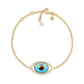         Gelbgold, Armschmuck, Ole Lynggaard Copenhagen Evil Eye Armband A3259-401