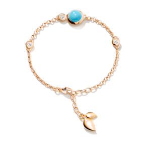 Tamara Comolli BOUTON Armband Mini Chain 'Turquoise' small/medium B-BOU-c-Tur-sm-rg