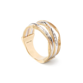 Weißgold, Ringe, Marco Bicego Marrakech Onde Ring, Ref: AG349 B YW