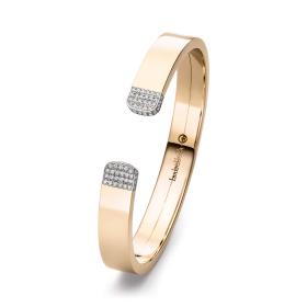 IsabelleFa Armspange "Flix.Flex Rechteckig 9" Pavé 02131-09-BR-59-ROS