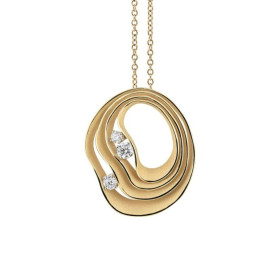         Gelbgold, Halsschmuck, Annamaria Cammilli Dune Precious Anhänger mit Halskette GPE2709U