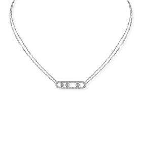 Messika Move Classique Pavé Halskette 03994-WG