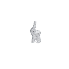         Weißgold, Halsschmuck, Ole Lynggaard Copenhagen Elephant Anhänger mittel mit Diamant-Pavé A1384-502