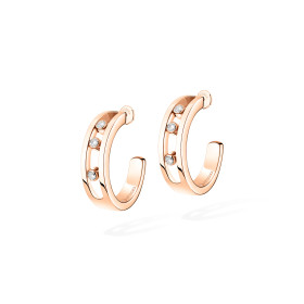 Roségold, Ohrringe, Messika Move Classique Hoop Ohrringe, Ref: 04407-PG