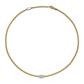 FOPE Eka Halskette mit Diamanten in Rautenfassung 73101C3_PB_G_BBB_043
