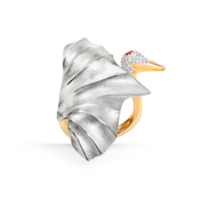         Weißgold, Ringe, Ole Lynggaard Copenhagen Cranes Ring mittel A3093-402