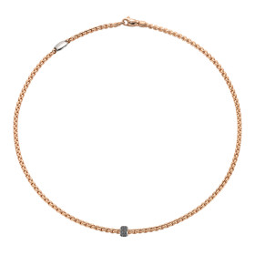 FOPE Eka Halskette mit schwarzen Diamanten 73001CX_PN_R_X1X_043
