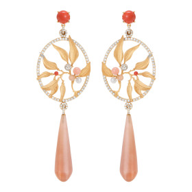 Ole Lynggaard Copenhagen Leaves Traumfänger-Ohrringe A2835-402