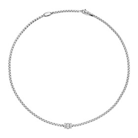 FOPE Eka Halskette mit Diamanten in Rautenfassung 73101C3_PB_B_BBB_043