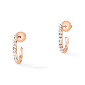         Roségold, Ohrringe, Messika Creolen Gatsby XS 05741-PG