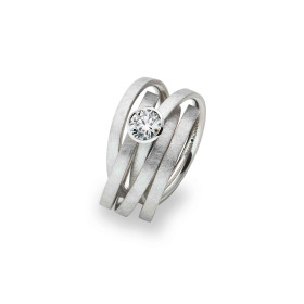 Weißgold, Ringe, Schmuckwerk Ring Saturn, Ref: SR754-WG-63