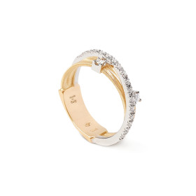 Weißgold, Ringe, Marco Bicego Goa Ring, Ref: AG269 B2 YW 52