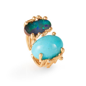         Gelbgold, Ringe, Ole Lynggaard Copenhagen BoHo Doppelring A2923-401