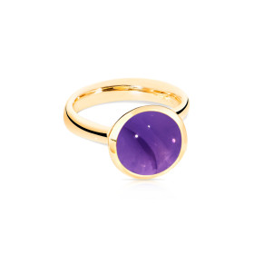 Gelbgold, Ringe, Tamara Comolli BOUTON Ring Large mit Amethyst, Ref: R-BOU-l-Am-yg-51