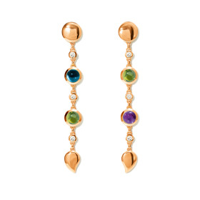 Tamara Comolli BOUTON Long Ohrringe in 'Aurora' mit Diamanten E-BOU-3-Aur-Cl-rg