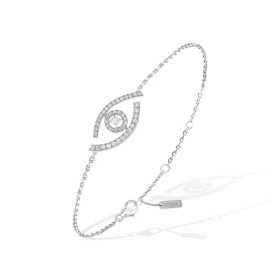 Weißgold, Armschmuck, Messika Lucky Eye Armband, Ref: 10035-WG