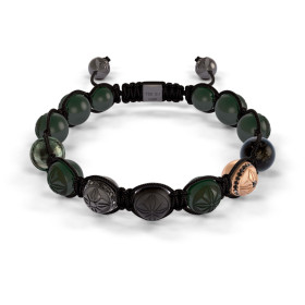 Weißgold, Armschmuck, Shamballa Jewels Braided Armband, Ref: D186719-XL