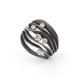        Gold farbig beschichtet, Ringe, Annamaria Cammilli Dune Precious Ring GAN3131E