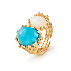         Gelbgold, Ringe, Ole Lynggaard Copenhagen BoHo Doppelring A2922-401