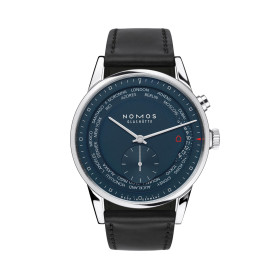         NOMOS Glashütte Zürich Weltzeit nachtblau 807