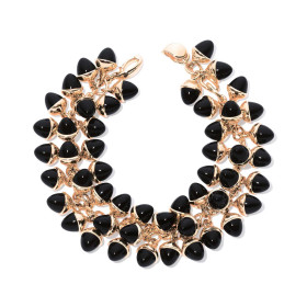 Tamara Comolli MIKADO Flamenco Armband 'Beluga' B-MFL-Bel-rg