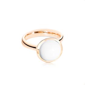 Tamara Comolli BOUTON Ring large Cacholong R-BOU-l-Cach-rg