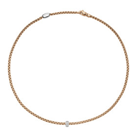 FOPE Eka Halskette mit Diamanten in Rautenfassung 73101CX_BB_R_XBX_043