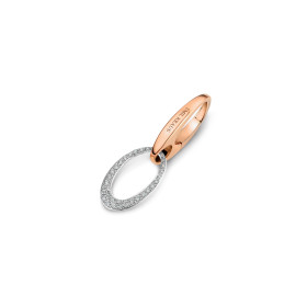 Weißgold, Halsschmuck, Emil Kraus Ellipse E121 Diamant Clip, Ref: 57.22.KV.E121D2W