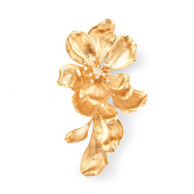 Gelbgold, Ohrringe, Ole Lynggaard Copenhagen Wild Rose Ohrclip, Ref: A3127-401