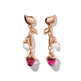 Tamara Comolli MIKADO Ohrringe Dangling 2 Acorns 'Blush' E-M-d-2-Blu-rg