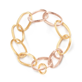         Roségold, Armschmuck, Ole Lynggaard Copenhagen Love Armband groß mit Anhänger A1734-419