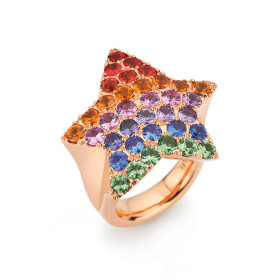 Roségold, Ringe, A. Odenwald Lucky Star Ring, Ref: 33878 SF RG
