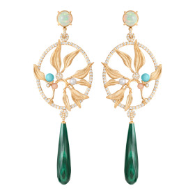 Ole Lynggaard Copenhagen Leaves Traumfänger-Ohrringe A3085-402