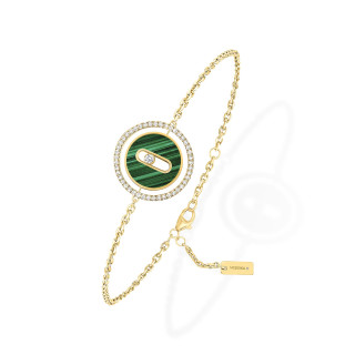 Gelbgold, Armschmuck, Messika Lucky Move Armband KM Malachit, Ref: 11651-YG