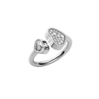 Weißgold, Ringe, Chopard Happy Hearts Ring, Ref: 829482-1904