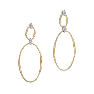 Weißgold, Ohrringe, Marco Bicego Marrakech Onde Ohrringe, Ref: OG369 B2 YW