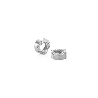Platin, Ohrringe, Schmuckwerk Alpen Klappcreolen, Ref: GO815-PT