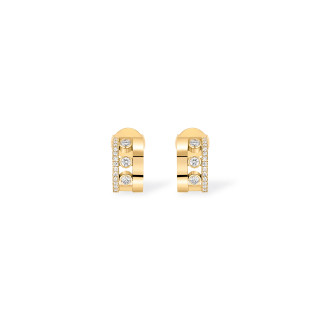 Gelbgold, Ohrringe, Messika Move Romane Mini Creolen, Ref: 07178-YG