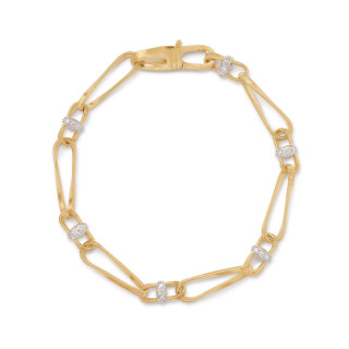Weißgold, Armschmuck, Marco Bicego Marrakech Onde New Armband, Ref: BG844 B YW
