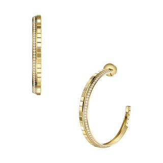 Gelbgold, Ohrringe, Chopard Ice Cube Creolen, Ref: 837008-0002
