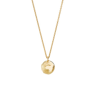 Gelbgold, Halsschmuck, Schmuckwerk Meine Welt Anhänger mit Halskette, Ref: OH400-GG